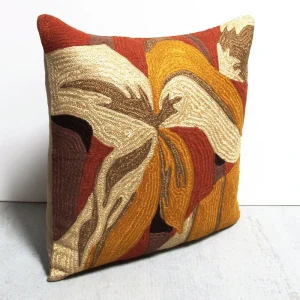 Orange 17 x 17 Petal Pillow