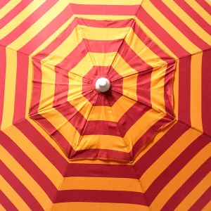 Beach Umbrella Orange Stripe