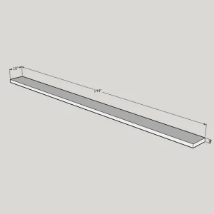 Shelf Paintable 144 x 10